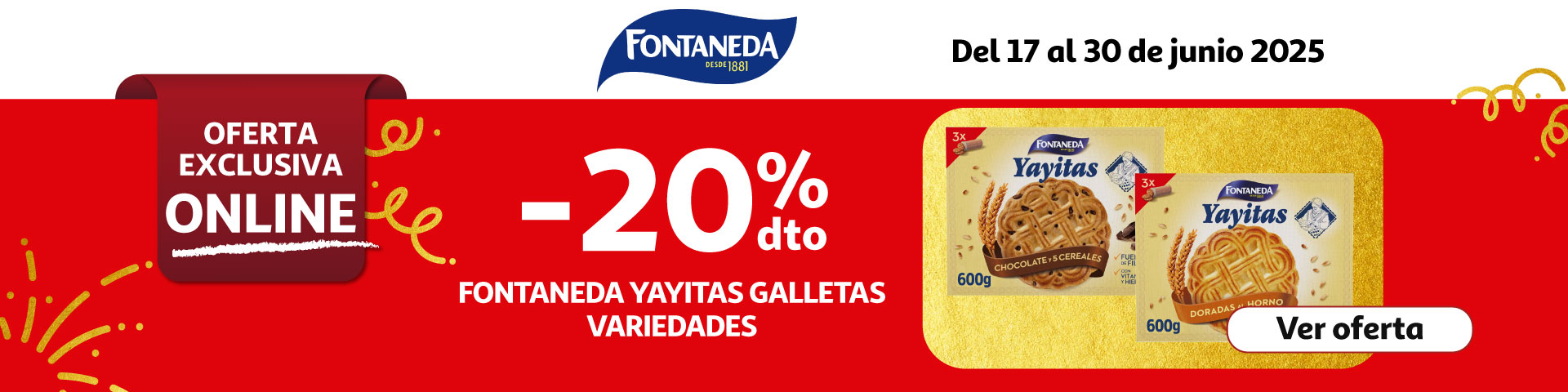 20% Dto. - YAYITAS de Fontaneda Galletas