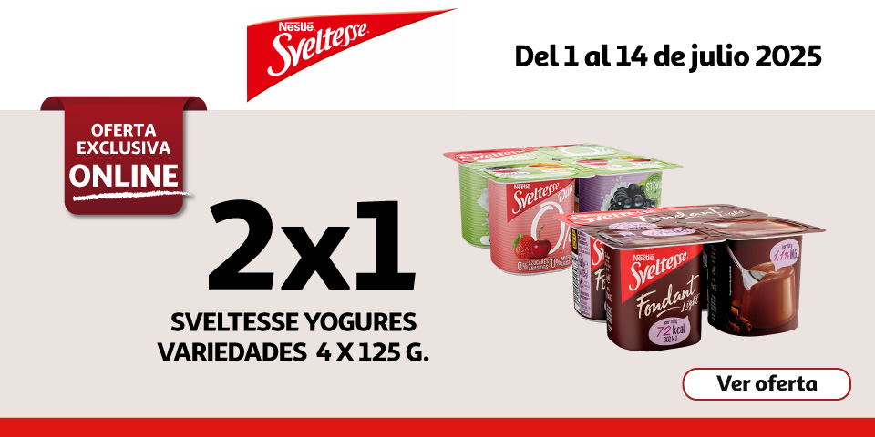 2x1 - SVELTESSE Yogures desnatados