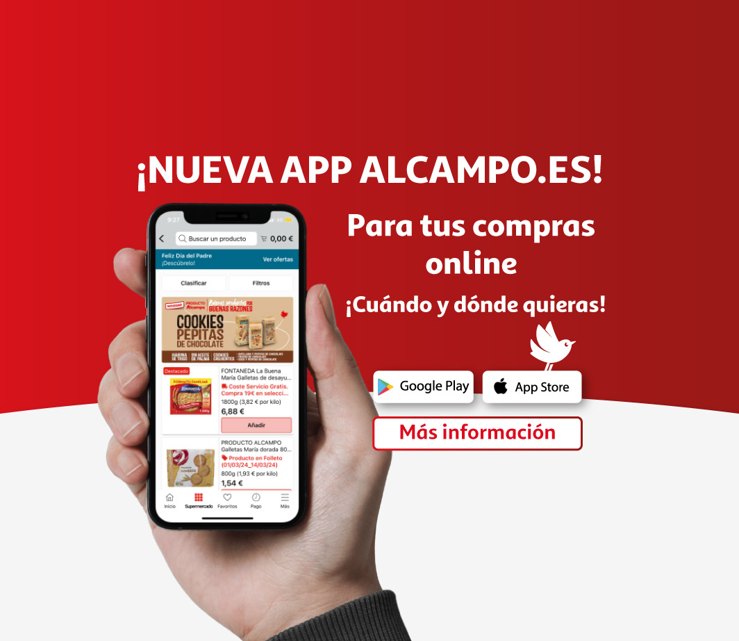 Nueva App Alcampo.es - Más información