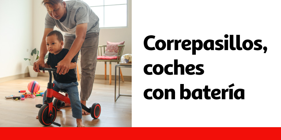 Correpasillos, coches con batería 