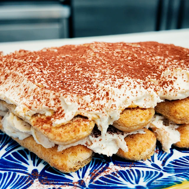 Tiramisú versionado de cacahuete