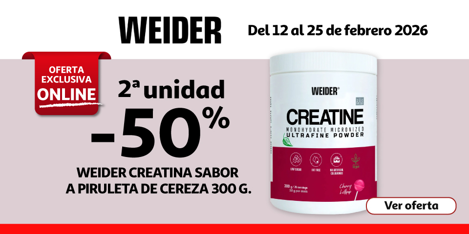 2ª Unid. al 50% - WEIDER Creatina 