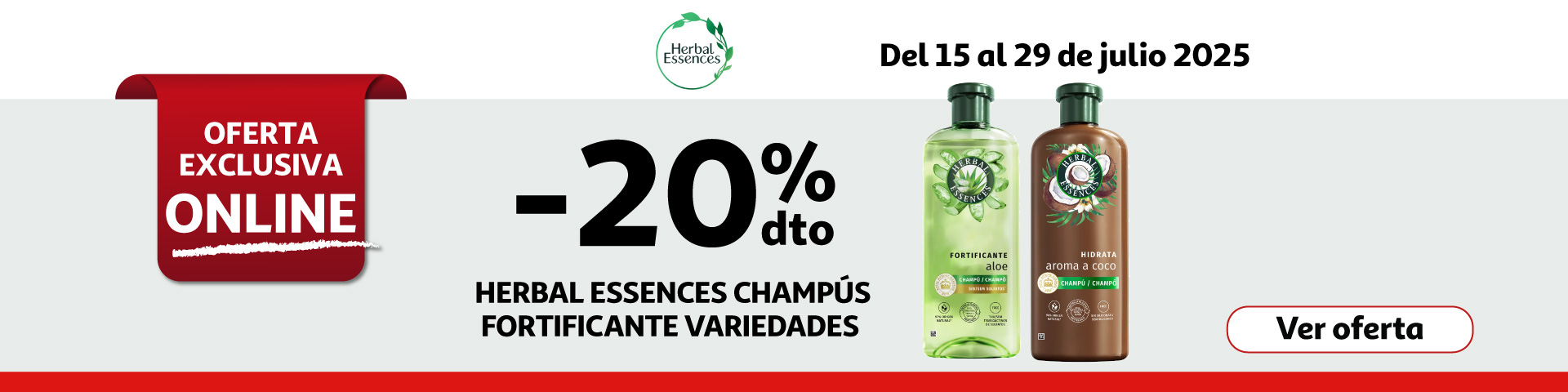 20% Dto. - HERBAL ESSENCES Acondicionador