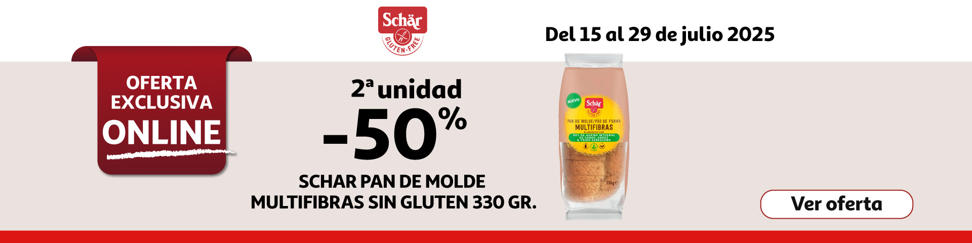 2ª al 50% - SCHAR Pan de molde