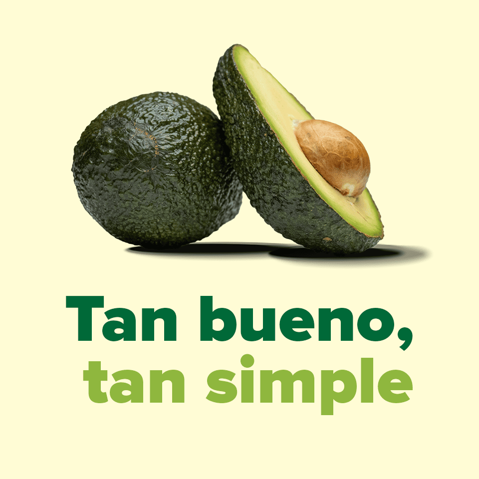 tan bueno tan simple, aguacate