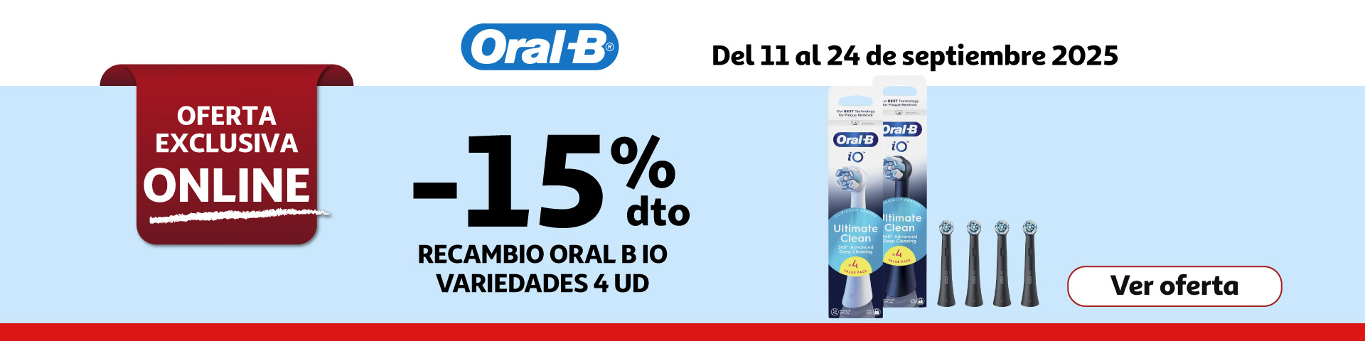 15% dto Recambio oral b io 4u