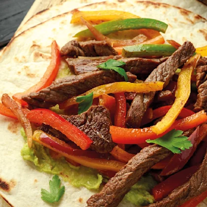 Cómo hacer fajitas de pollo