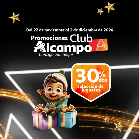 -30%dto con el Club Alcampo en juguetes black friday