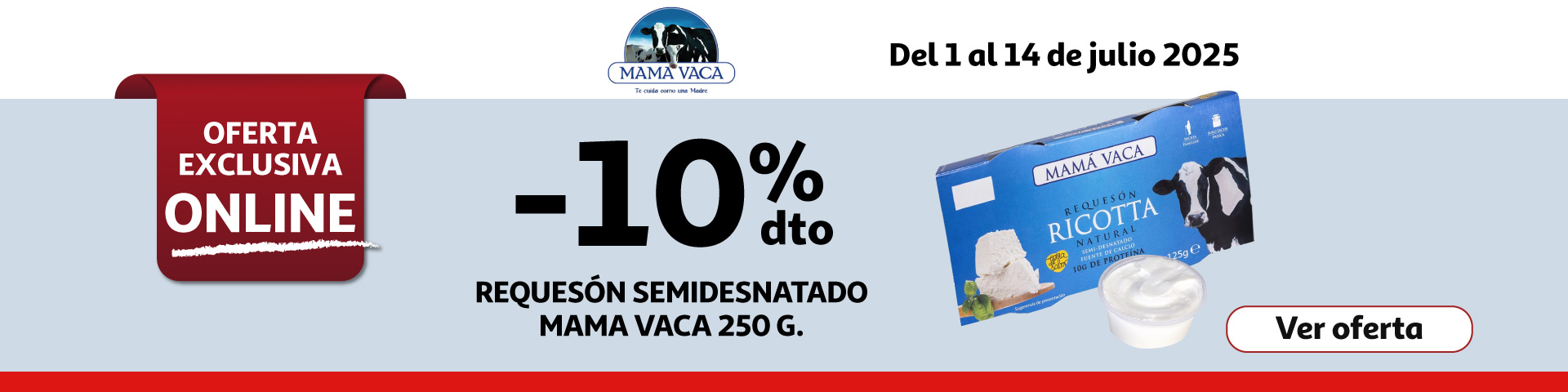 10% Dto. - MAMA VACA Requesón semidesnatado 