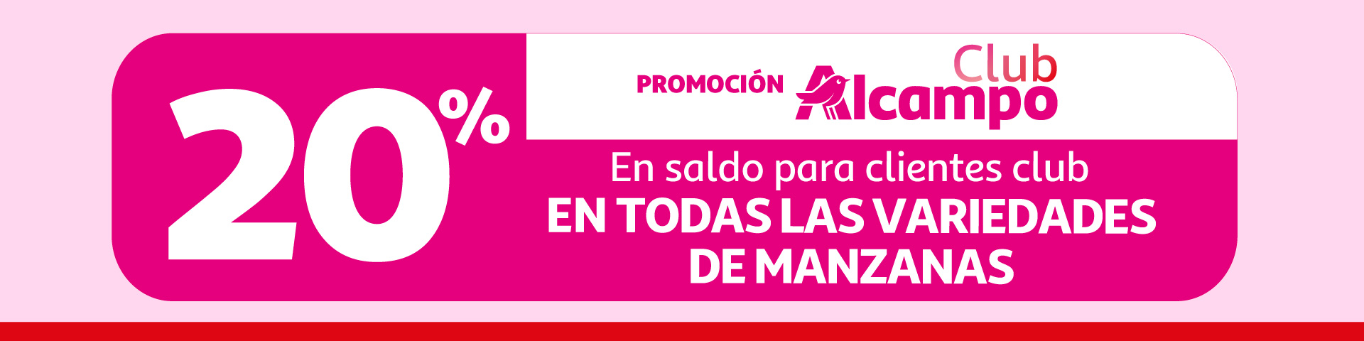 20% en saldo en Manzanas con el Club