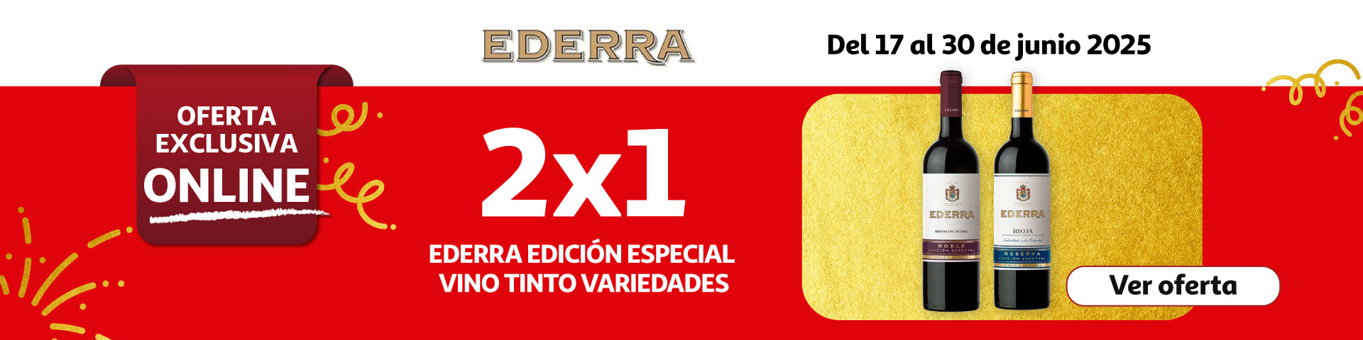 2x1 - EDERRA Edición especial Vino tinto