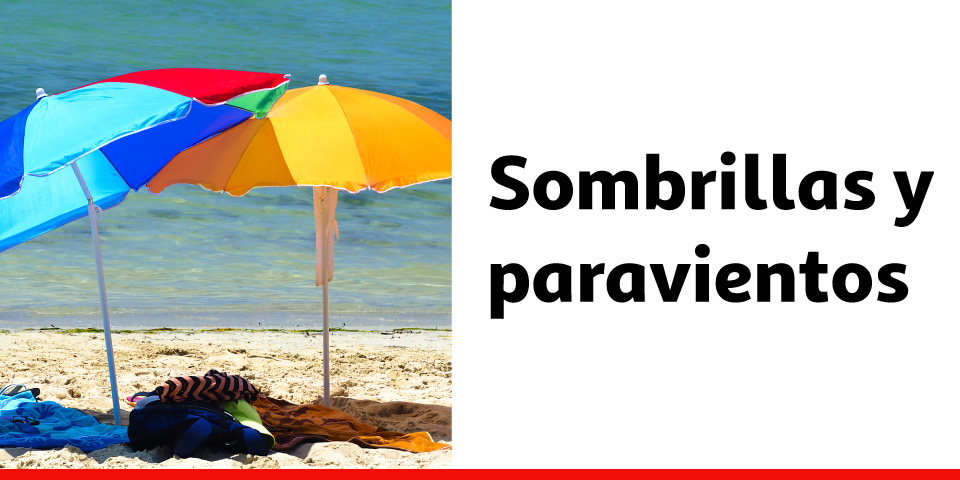 Sombrillas y paravientos