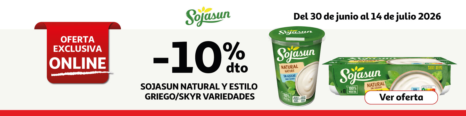 10% Dto. - Sojasun natural 