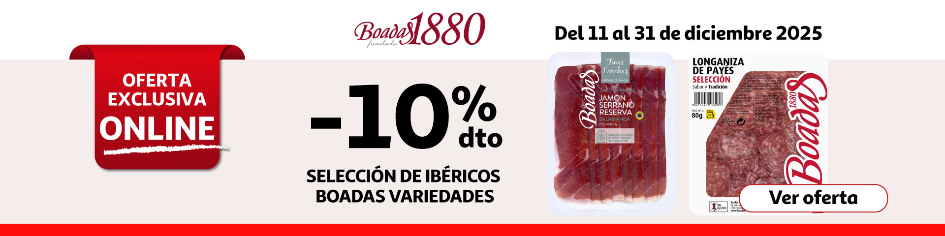 10% Dto. - BOADAS Jamón y longaniza de payes
