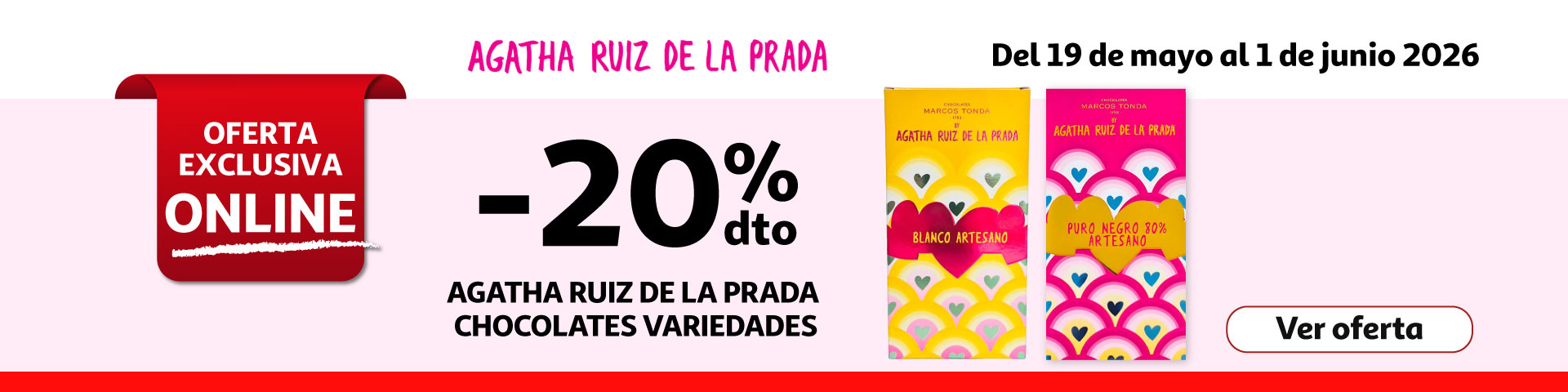 20% Dto. - AGATHA RUIZ DE LA PRADA Chocolates