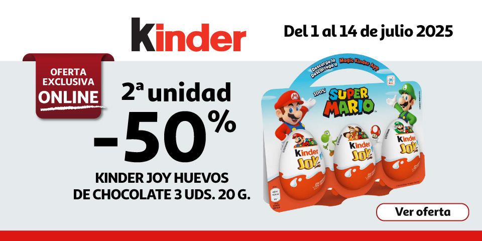 2ª al 50% - KINDER Joy Huevos de chocolate 