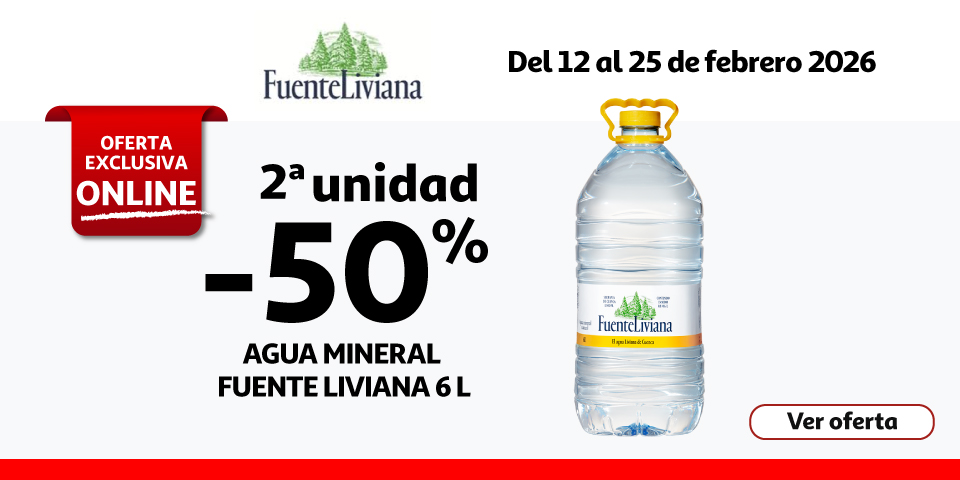 2ª Unid. al 50% - Agua Fuente Liviana 6L 