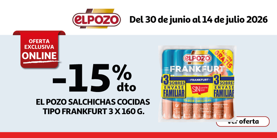 15% Dto. -  EL POZO Salchichas 
