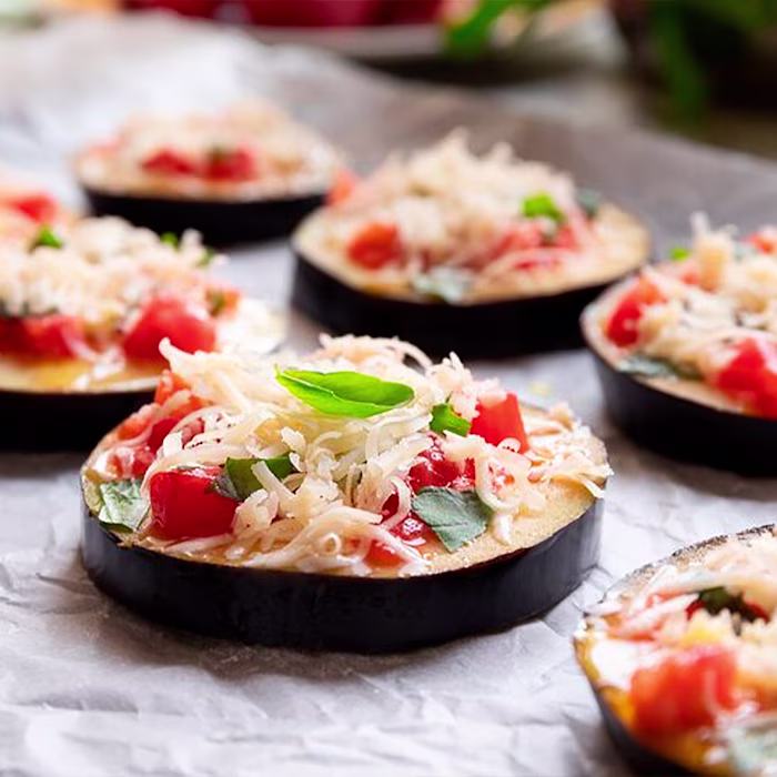 Mini pizza berenjena