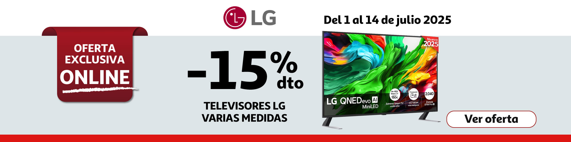 15% Dto. - Televisores LG 