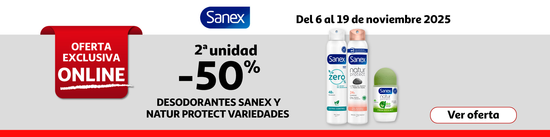 2ª Unid. - 50% - SANEX Desodorantes