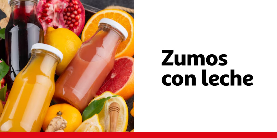 Zumos con leche