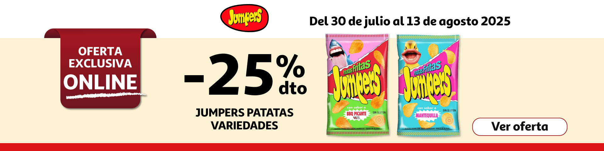 25% Dto. - Patatas JUMPERS 