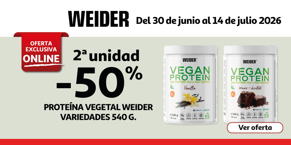 2ª Unid. al 50% - Proteína vegetal Weider 