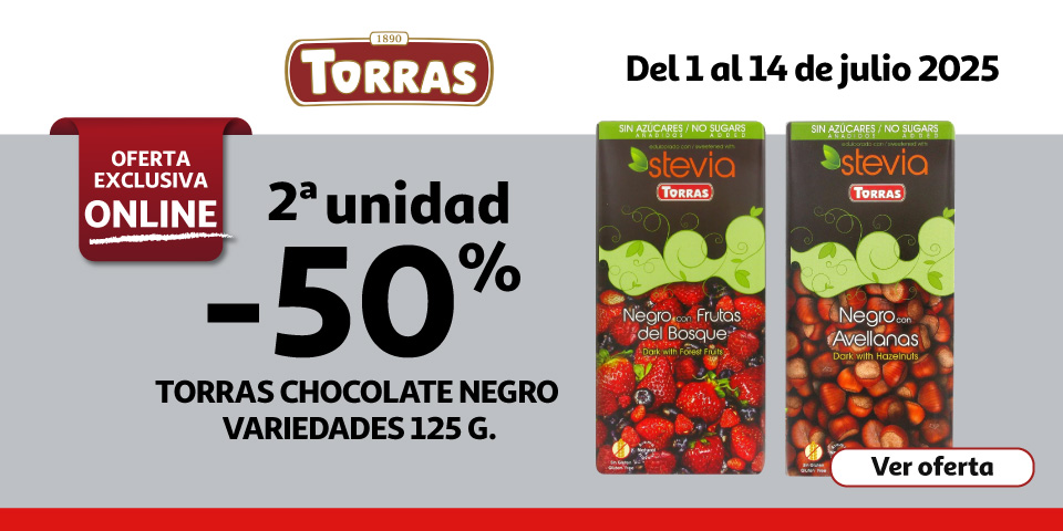 2ª al 50% - TORRAS Chocolates negro