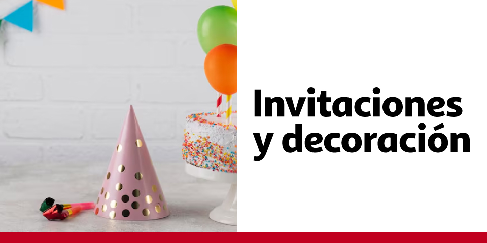 Invitaciones y decoración