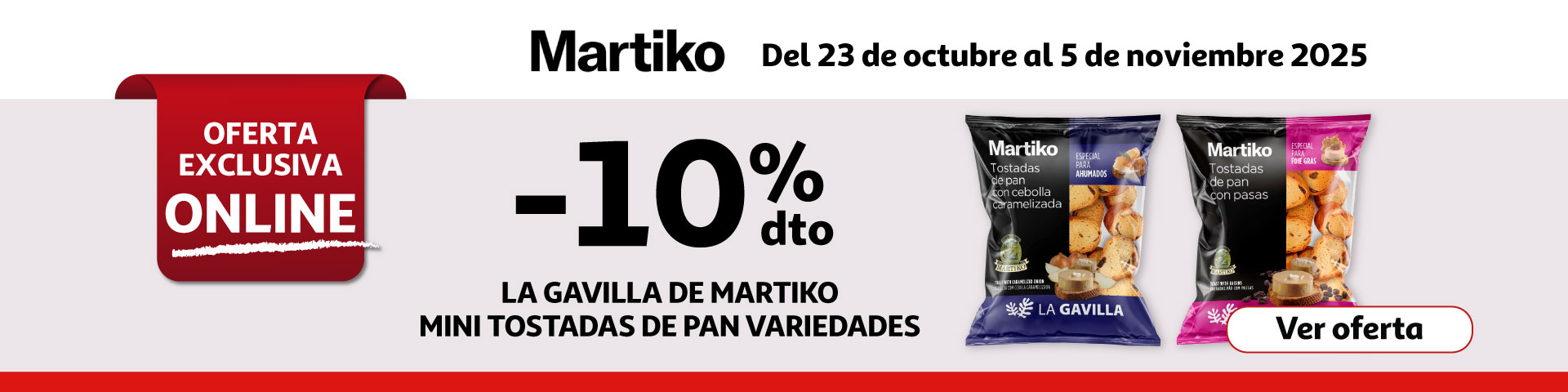 10% Dto. - LA GAVILLA de Martiko Mini tostadas de pan 