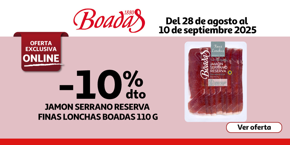 -10% dto Jamón serrano reserva BOADAS 110 G
