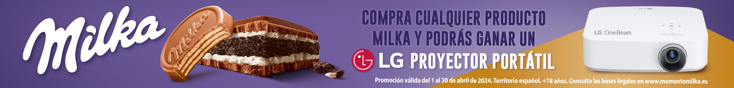 Mondelez Milka sorteo proyector portátil