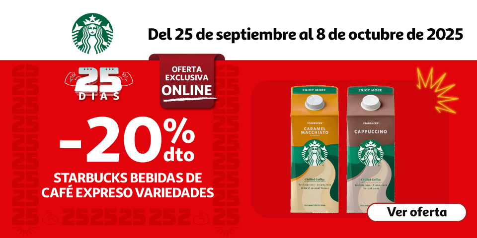 20% Dto. - STARBUCKS Bebidas de café expreso