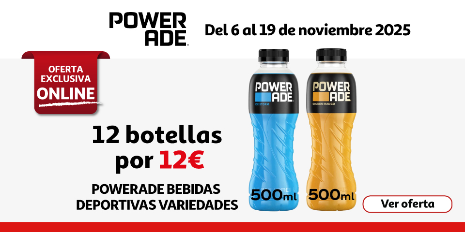 12 botellas a 12€ - POWERADE Bebidas deportivas