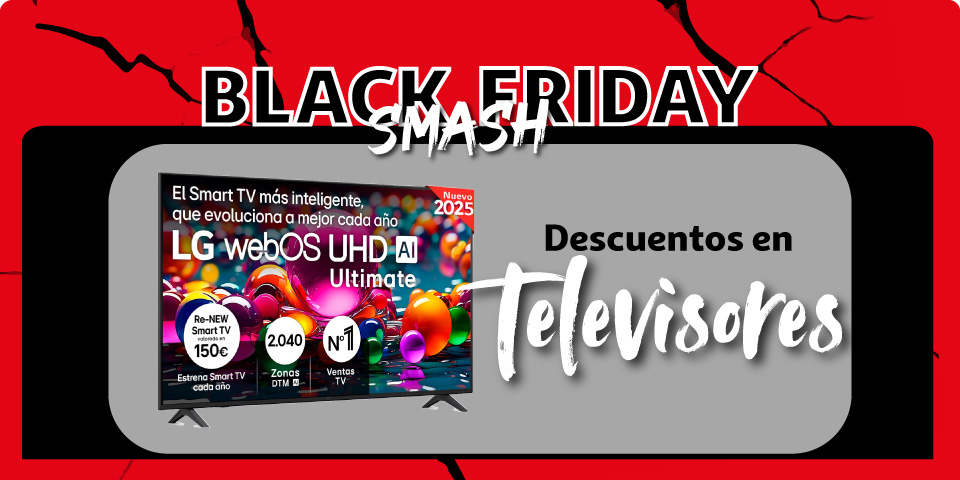 Aplastamos los precios en televisores con el Black Friday
