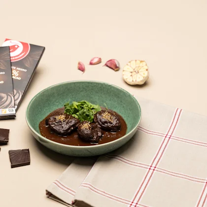 Carrilleras al cacao