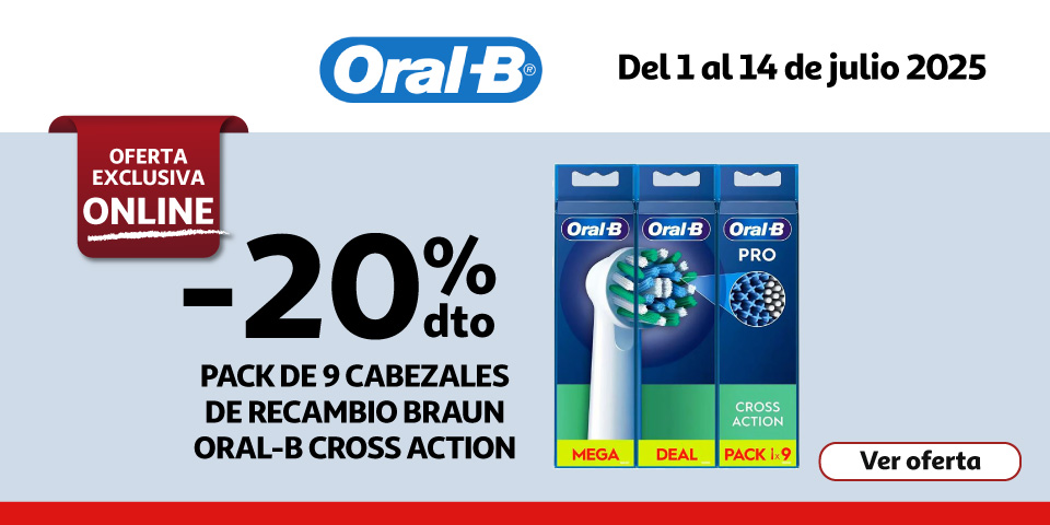 20% Dto. - Pack de 9 cabezales Braun ORAL-B