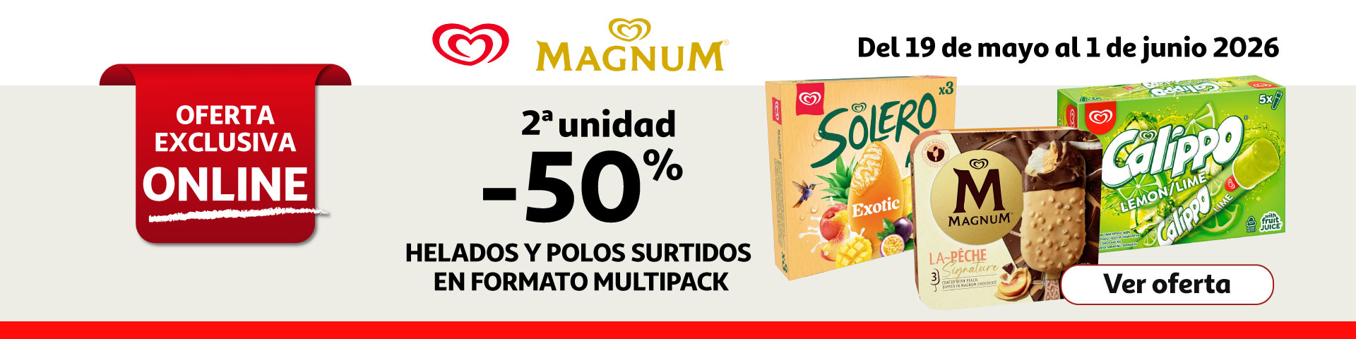 2ª Unid. al 50% - Helados y polos surtidos