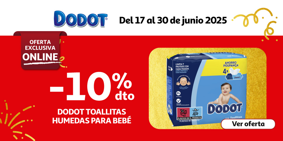 10% Dto. - DODOT Toallitas humedas para bebé