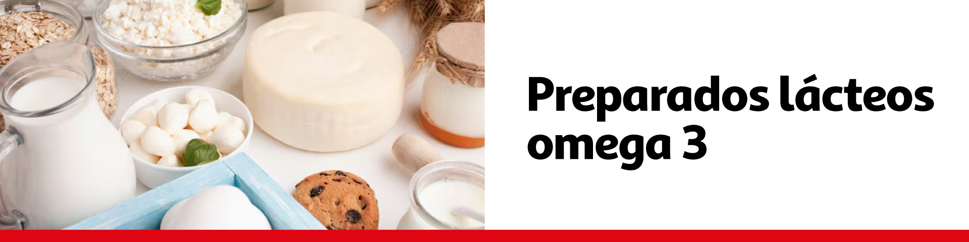 Preparados lácteos omega 3