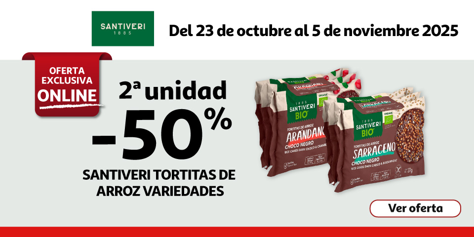 2ª al 50% - SANTIVERI Tortitas de arroz