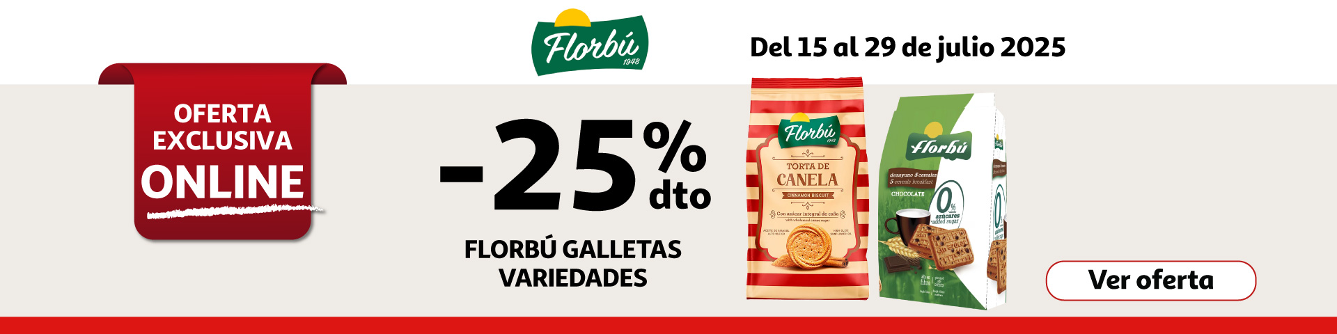 25% Dto. - FLORBU Galletas desayuno 