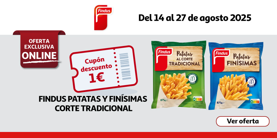 Cupón 1€ - Patatas finisimas y tradicionales FINDUS