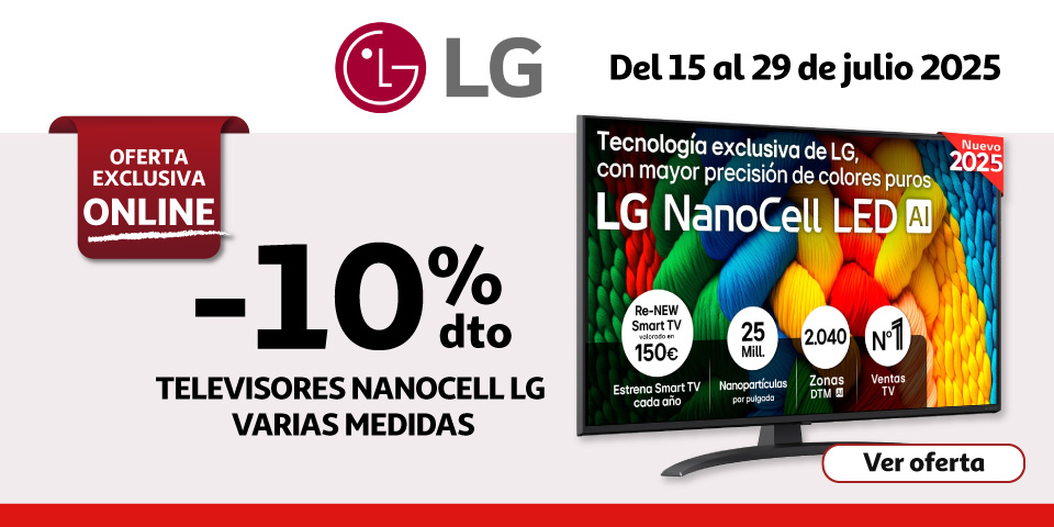 10% - Televisores LG NANOCELL