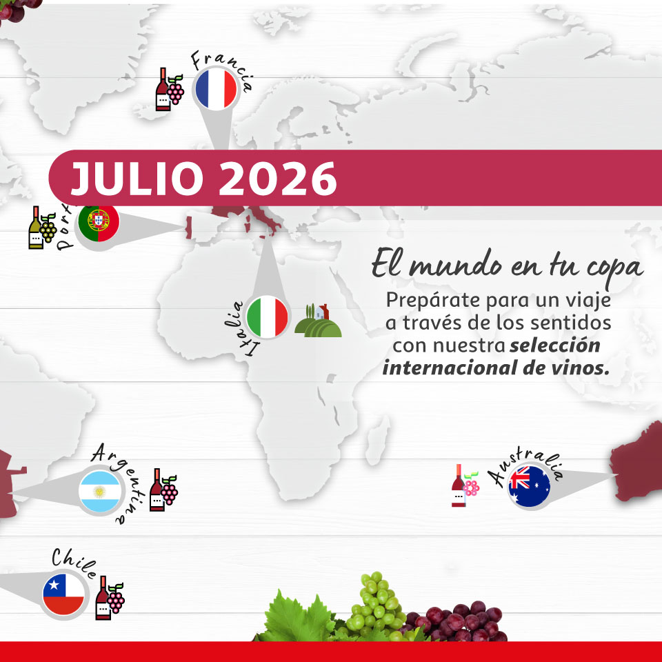 Nuestra selección - Vinos de diferentes países