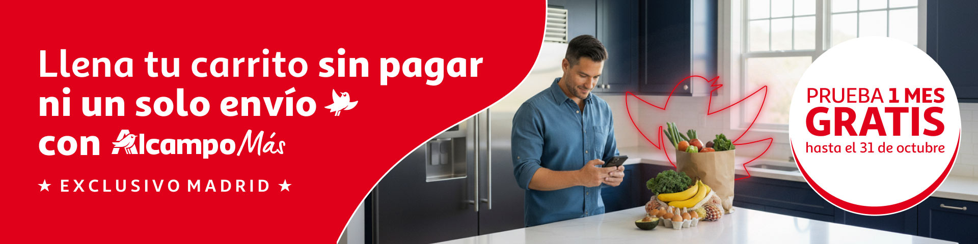 Alcampo Más prueba 1 MES GRATIS