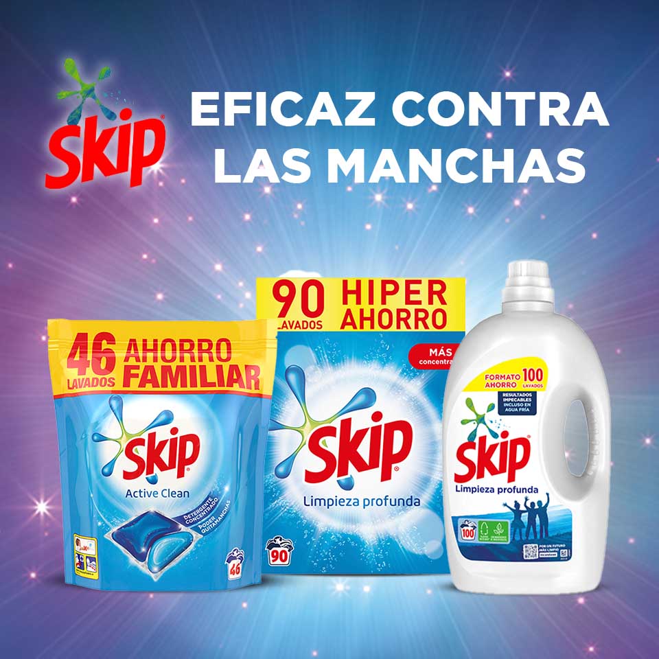 Skip, eficaz contra las manchas