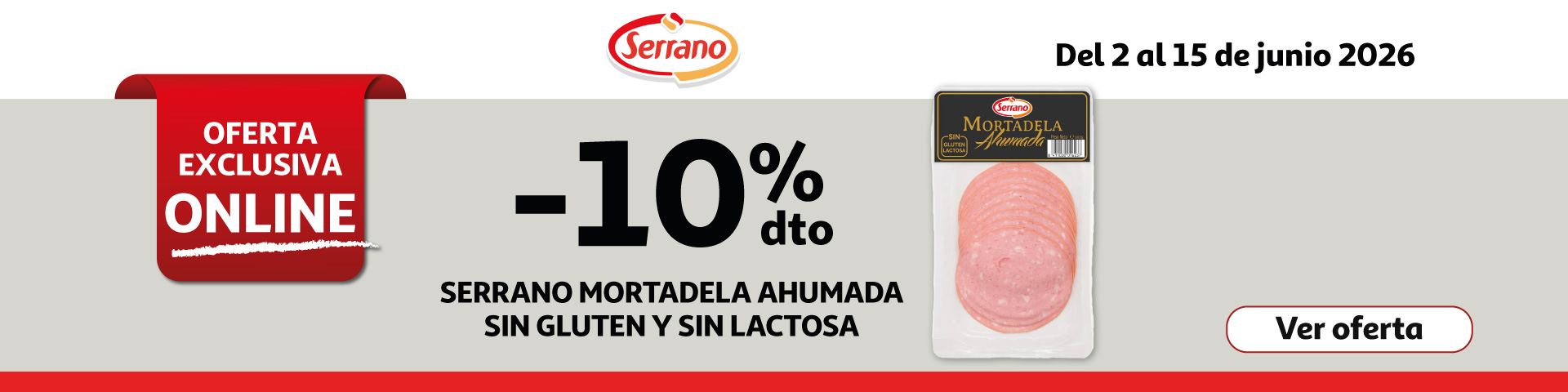 10% Dto. - SERRANO Mortadela ahumada