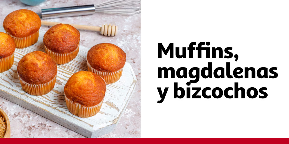 Muffins, magdalenas y bizcochos